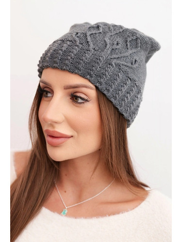 Дамска зимна шапка Kesi с релефен модел