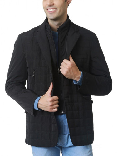 Ватирано палто в цвят едър боровинка