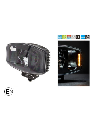 ЛЕД LED Високомощен диоден фар халоген лампа 12V - 24V бяло-жълто 247 см за камиони трактор земеделски машини и др  HAL263