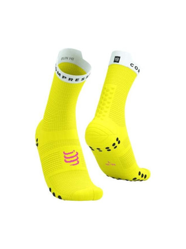 Compressport PRO RACING SOCKS V4.0 RUN Чорапи за бягане, жълто, размер