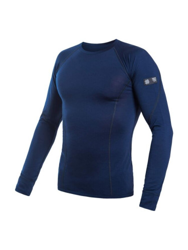 Sensor MERINO ACTIVE Мъжка тениска, тъмносин, размер