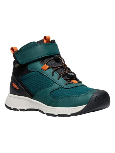 Keen SKUA MID WP Детски туристически обувки, тъмнозелено, размер 37
