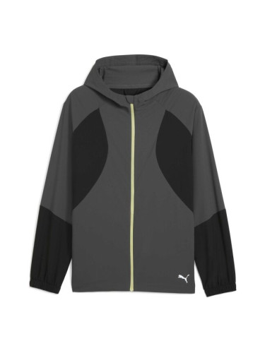Puma M RUN ULTRAWEAVE HOODED JACKET Мъжко яке за бягане, тъмносиво, размер