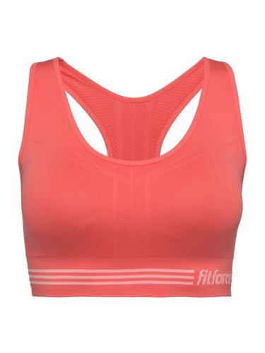 Fitforce POSTALA Дамско спортно бюстие, цвят сьомга, размер