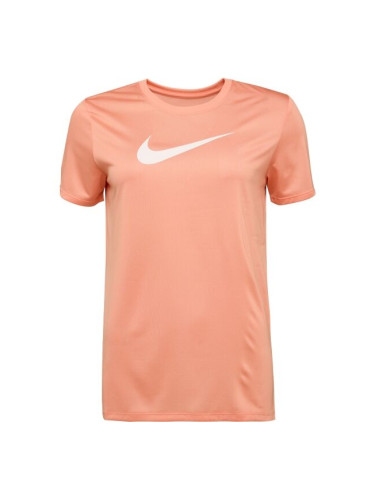 Nike DRI-FIT Дамска тениска, цвят сьомга, размер