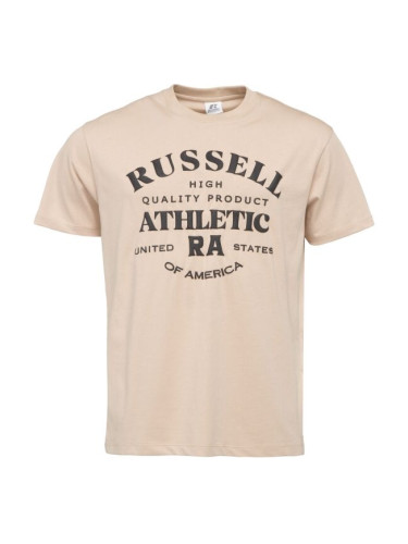 Russell Athletic T-SHIRT Мъжка тениска, бежово, размер