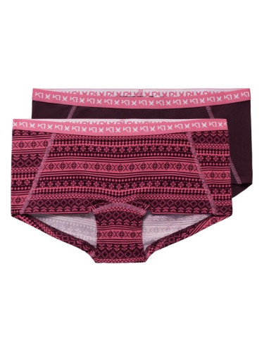 KARI TRAA TINA Дамски безшевни бикини, винен, размер