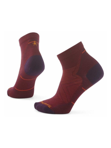 Smartwool RUN ZERO CUSHION ANKLE SOCKS Дамски чорапи за спорт, червено, размер