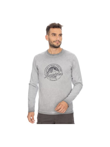 BUSHMAN SHEFFIELD Мъжка блуза, сиво, размер XXXL