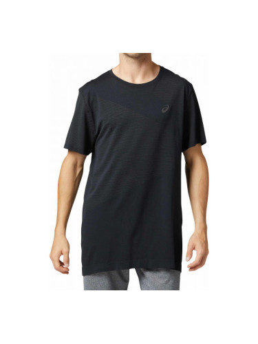 ASICS TOKYO SEAMLESS SS Мъжка блуза за бягане, черно, размер