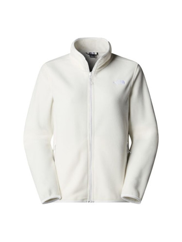 The North Face W GLACIER FLEECE JACKET Дамски суитшърт, бяло, размер