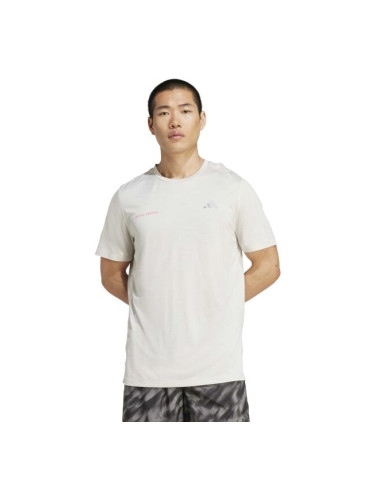adidas OWN THE RUN MELANGE TEE M Мъжка спортна тениска, сиво, размер XXL