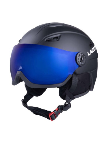 Laceto ВЕНТО Ски каска със сгъваем визьор, черно, размер (55 - 58)