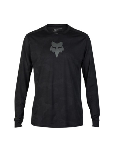 Fox RANGER TRU DRI LS Мъжка фланелка за колоездене, черно, размер