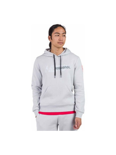 Rossignol HERO HOODIE Мъжки суитшърт, сиво, размер XXL