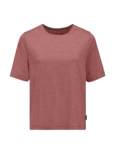 Jack Wolfskin TRAVEL T W Дамска тениска, червено, размер XXL