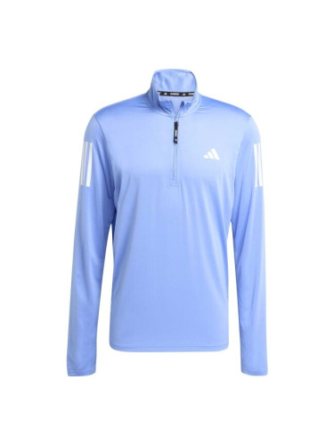 adidas OWN THE RUN HALF-ZIP Мъжка тениска за бягане, синьо, размер XXL