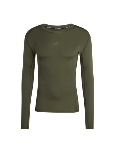 adidas TECHFIT LS TEE Мъжка спортна тениска, тъмносиво, размер