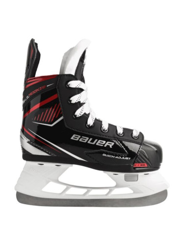 Bauer LIL' ROOKIE ADJ SKATE YTH Детски кънки за лед, черно, размер