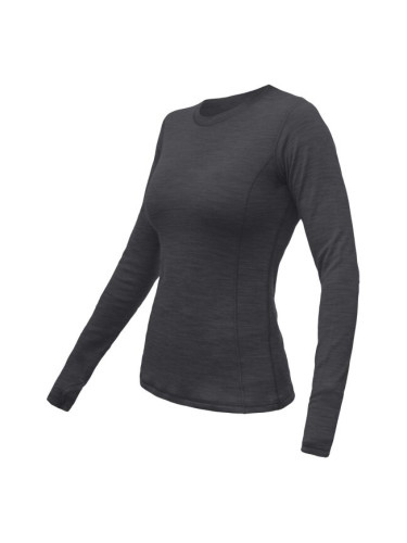 Sensor MERINO BOLD Дамска функционална тениска, тъмносиво, размер