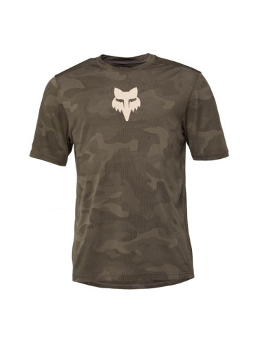 Fox RANGER TRU DRI SS Мъжка фланелка за колоездене, khaki, размер XXL