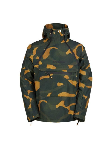 FUNDANGO HYDRA ECO ANORAK Мъжко яке за ски/сноуборд, khaki, размер