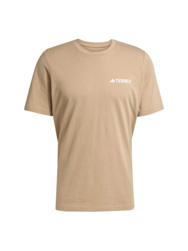 adidas TERREX MOUNTAIN TEE Мъжка тениска за туризъм, кафяво, размер