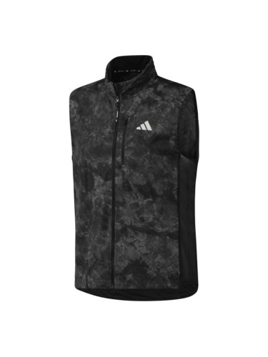 adidas OWN THE RUN SD VEST M Мъжко елече за бягане, тъмносиво, размер