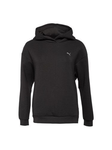 Puma W CLOUDSPUN HOODIE Дамски суитшърт, черно, размер