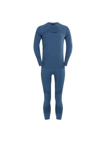 FUNDANGO SEAMLESS BASELAYER SET Функционален мъжки клин, синьо, размер