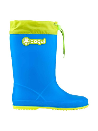 Coqui RAINY COLLAR Детски гумени ботуши, синьо, размер