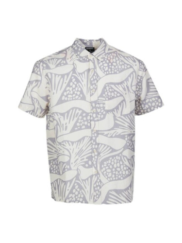 FUNDANGO CHASE Мъжка риза с къс ръкав, сиво, размер