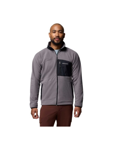 Columbia FAST TREK OVERLAY FULL ZIP Мъжки суитшърт от флийс, сиво, размер
