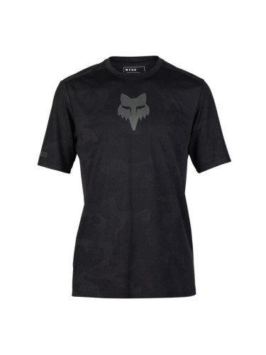 Fox RANGER TRU DRI SS Мъжка фланелка за колоездене, черно, размер