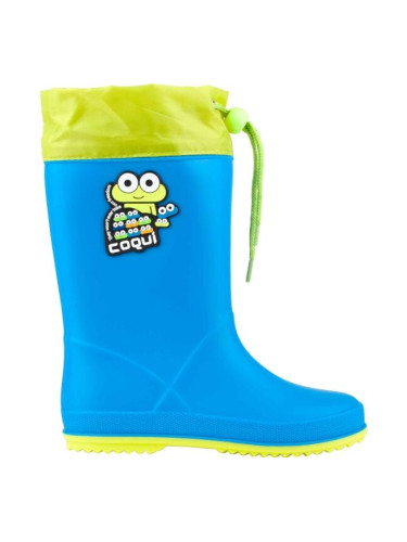 Coqui RAINY COLLAR Детски гумени ботуши, синьо, размер