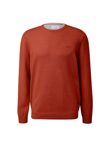 s.Oliver RL KNITTED PULLOVER NOOS Мъжки пуловер, червено, размер XXXL
