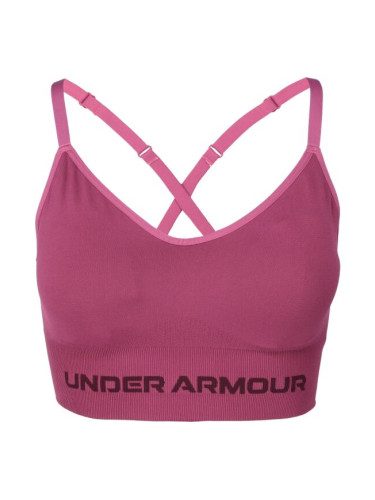 Under Armour VANISH SEAMLESS LOW Дамско бюстие, винен, размер L