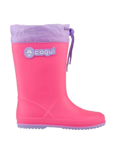 Coqui RAINY COLLAR Детски гумени ботуши, розово, размер