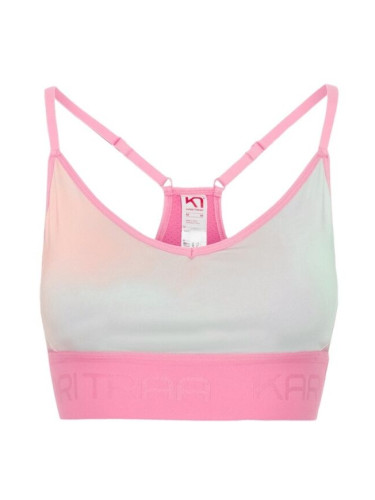 KARI TRAA VAR PRINTED Дамско  спортно бюстие, розово, размер
