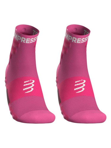 Compressport TRAINING SOCKS 2-PACK Спортни (велосипедни)чорапи, розово, размер