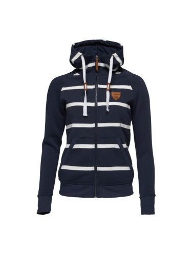 Willard MINAIA Дамски суитшърт с цип по цялата дължина на предницата, тъмносин, размер XXL