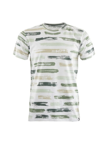 ALPINE PRO LOGED Мъжка тениска, бяло, размер