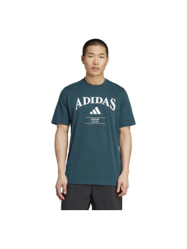 adidas HERITAGE TNS G TEE Мъжка тениска, тъмнозелено, размер XXL