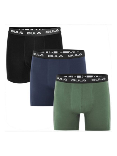 Bula FRAME BOXER 3PK Мъжки памучни боксерки, черно, размер