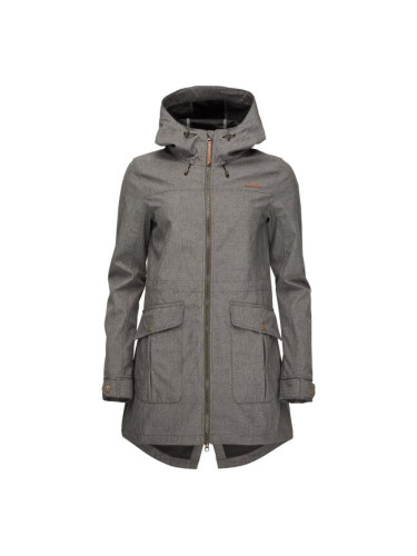 LOAP LAVILA Дамско софтшел дълго яке, сиво, размер