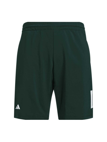 adidas CLUB 3STR SHORT Мъжки панталони за тенис, тъмнозелено, размер XXL 7"