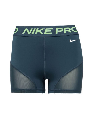 Nike PRO Дамски къси шорти, тъмнозелено, размер