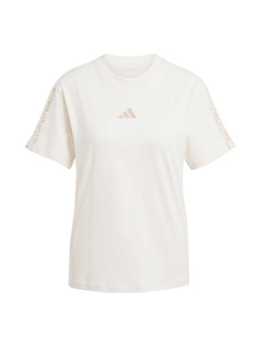 adidas EMBROIDERED T-SHIRT Дамска тениска, бежово, размер