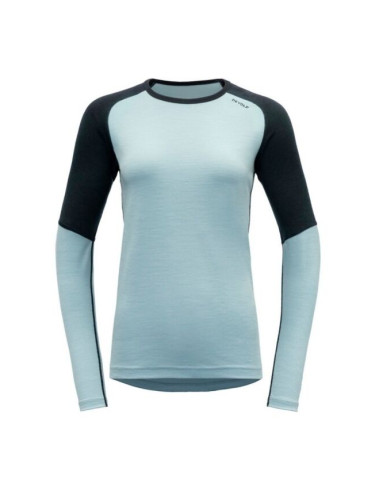 Devold JAKTA Дамска тениска от мерино вълна, светлосиньо, размер