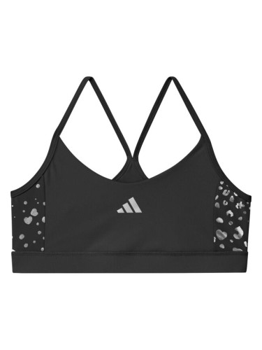 adidas JG TRAINING - ESSENTIALS GLAM BRA Спортно бюстие за момичета, черно, размер